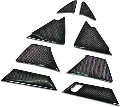 Beautost Ajuste para Mazda CX-30 CX30 2020 2021 2022 2022 2023 2024 2025 puerta altavoz cubierta de panel de sonido (negro)
