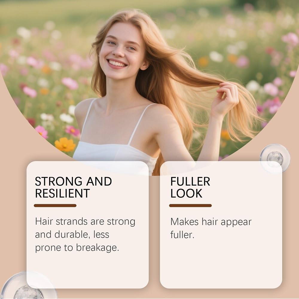 Shampoo volumizzante resiliente for capelli, detergente idratante leggero for capelli lisci come la seta, più pieni e gestibili(2PCS)