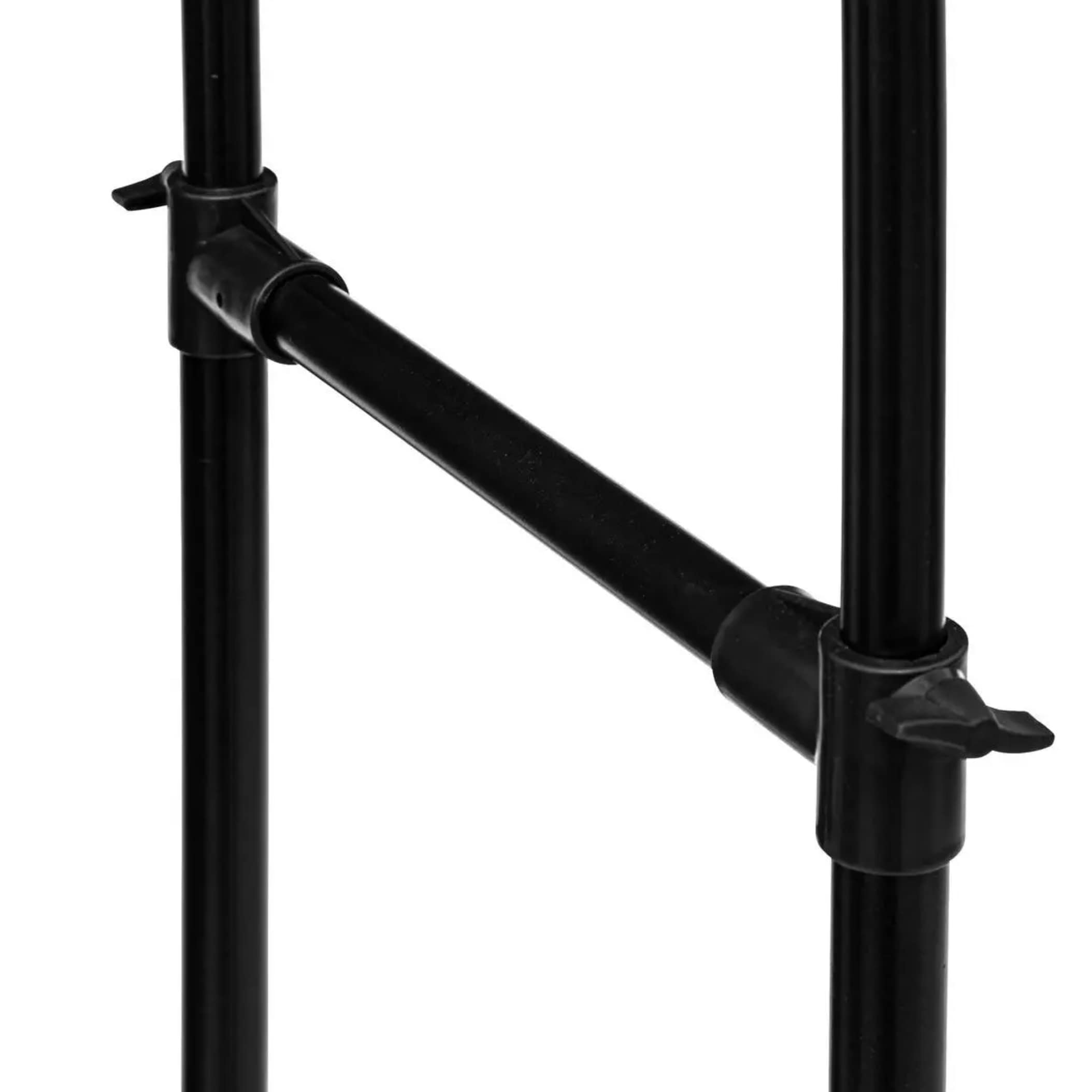 NEW HOME Noir Âne pour vêtements Double Barre, 80 x 43 x 160