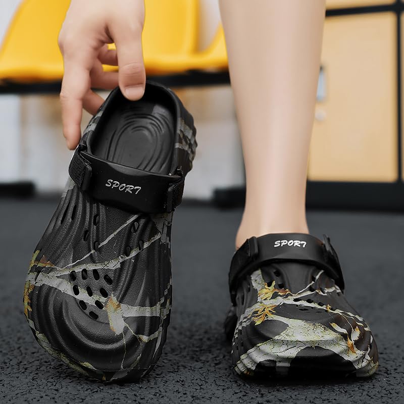 Image of Men's Summer Outdoor Sports Sandals Water Beach Shoes Casual Slippers Light and Breathable Couple Slippers
