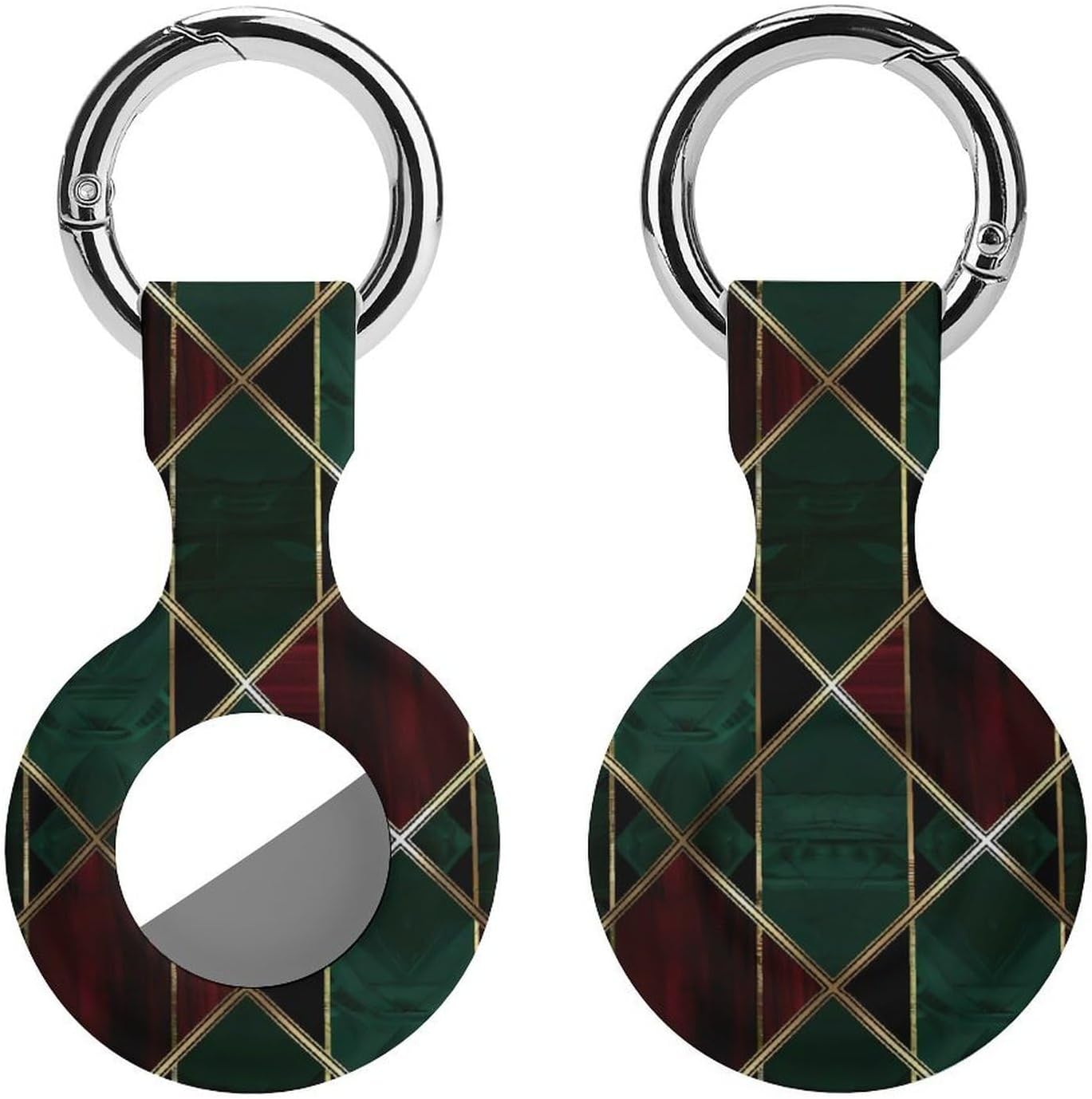 Green Red Gold Geometric Pattern Protective Case Shockproof Cover 1PCS