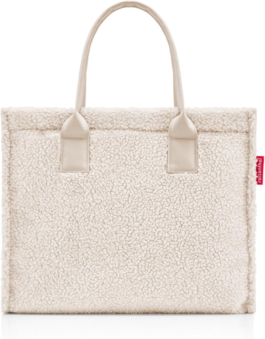 reisenthel Daily Shopper - Modern, Straightforward Shopper for Any Occasion - Practical Handbag, Large Enough for Your Shopping and Everyday Items, Teddy Sand, 42 x 35 x 17 cm