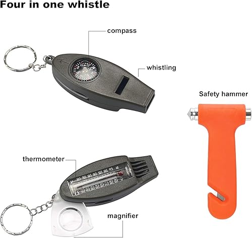 Miniatura 4 de AUTODECO Kit de emergencia en carretera para automóvil, kits de emergencia portátiles en carretera para vehículos, kit de seguridad para automóvil