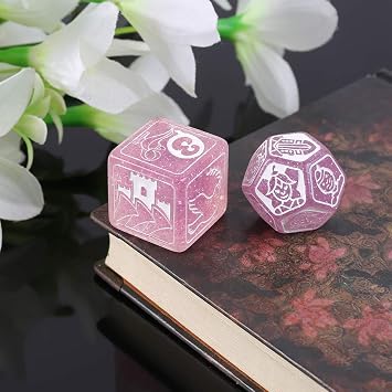 7pcs/Set Story Dices for Story for Time Polyhedral Game Dice Says Party Multi FA Dice Bead