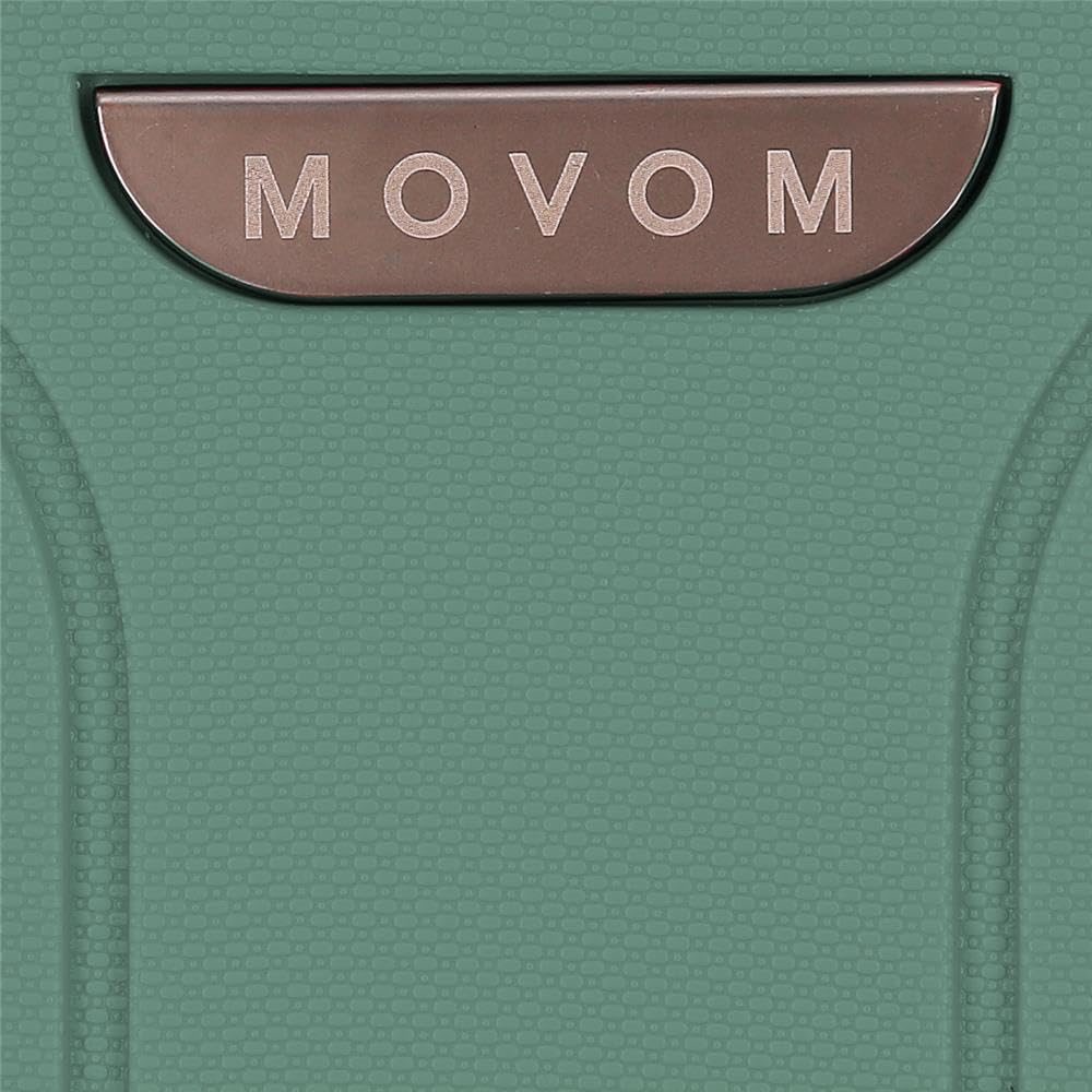 Movom Maleta Grande Verde Oscuro 53x78x31 cm Rígida ABS Cierre TSA Integrado 108L 4,8kg 4 Ruedas Dobles