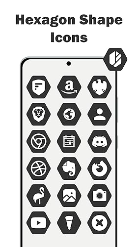 Hexagon Dark - Icon Pack