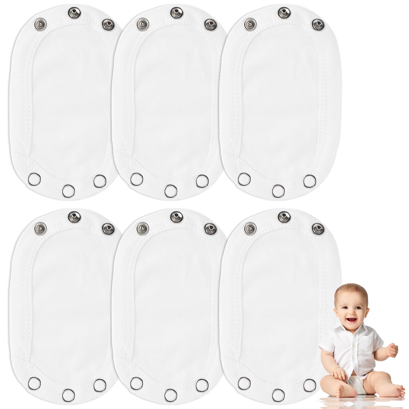 Bambino Body Extender Tutina Romper Extender Baby Utility Pannolino Prolunga Neonato 6 Pezzi