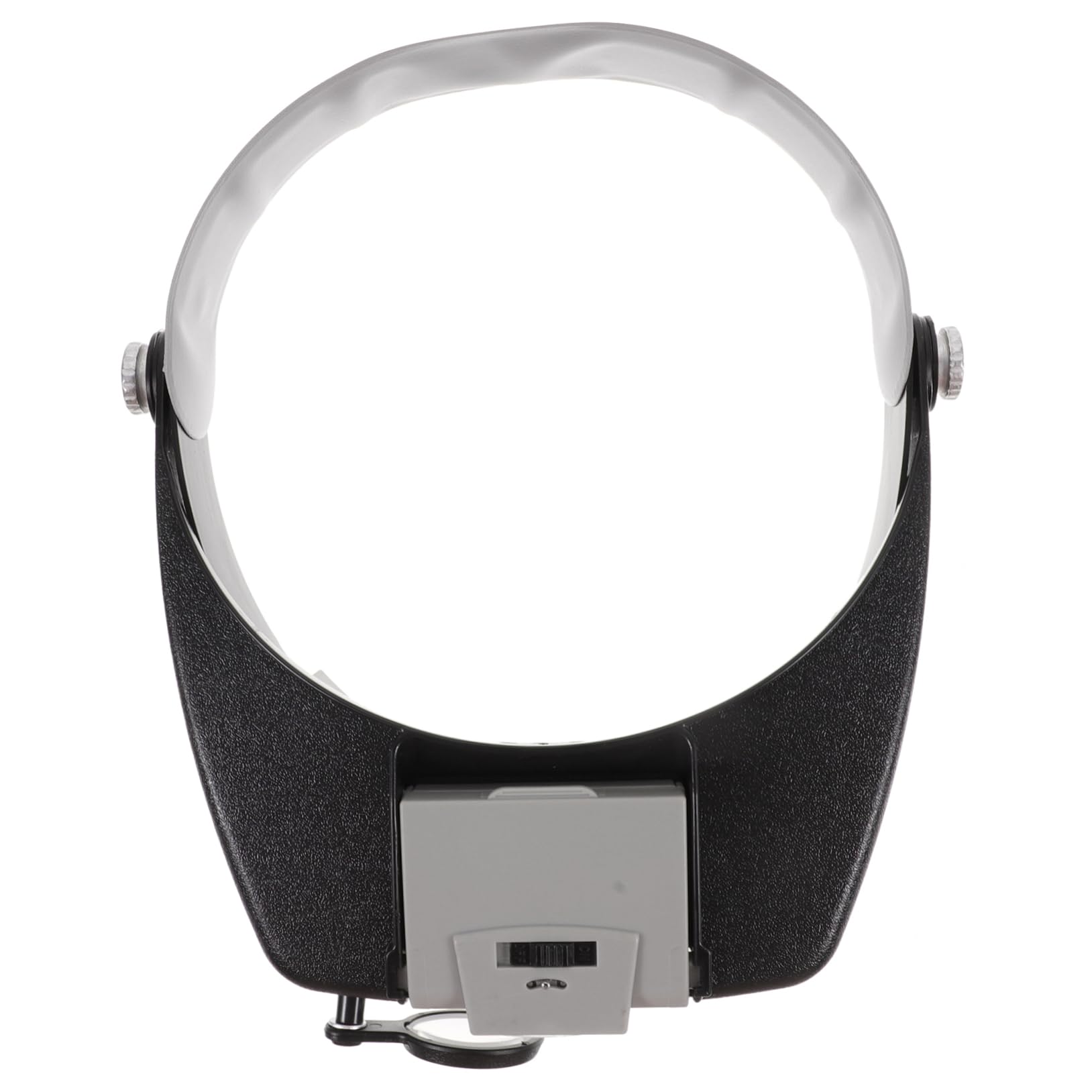 Outanaya 1Set Head Mounted Magnifier with LED Light of Illuminated Magnifying for Reading and Repair Ergonomic Design for Seniors Crafts Black