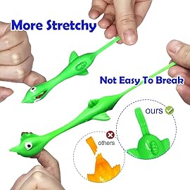 Slingshot Rubber Chicken Flick Flying Flingers Stress Gag Toys, Funny Christmas Stuffers Easter Chicks Novelty Gifts for Kids (Multi-color 30 Pcs)