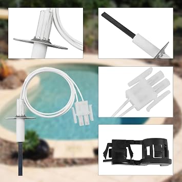 FDXLIGN1930 FD Ignitor ,Replacement Kit for Hayward Universal H-Series Low Nox Pool Heater H150FDN H150FDP H200FDN H200FDP H250FDN H250FDP H300FDN, Pool Heater Flame Sensor Igniter Replacement Parts