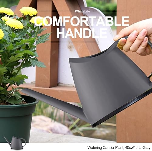 Miniatura 85 de WhaleLife Regadera interior para plantas de bonsái de casa (1.4L, verde)