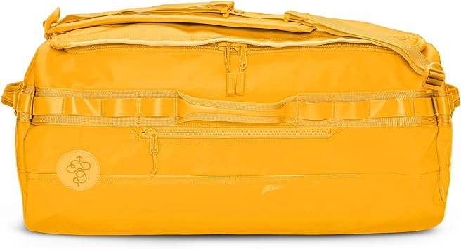 Baboon to the Moon Go-Bag Big Duffle Bag - Stylish, Compact, Large Travel Bag Lightweight, Durable, Water-Resistant for Men and Women Yellow