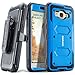 Samsung Galaxy J3 (2016)/ J3 V/ Sky/ Sol/ Amp Prime/ Express Prime, COVRWARE [Aegis Series] w/ Built-in [Screen Protector] Heavy Duty Full-body Rugged Holster Armor Case [Belt Clip][Kickstand], Blue