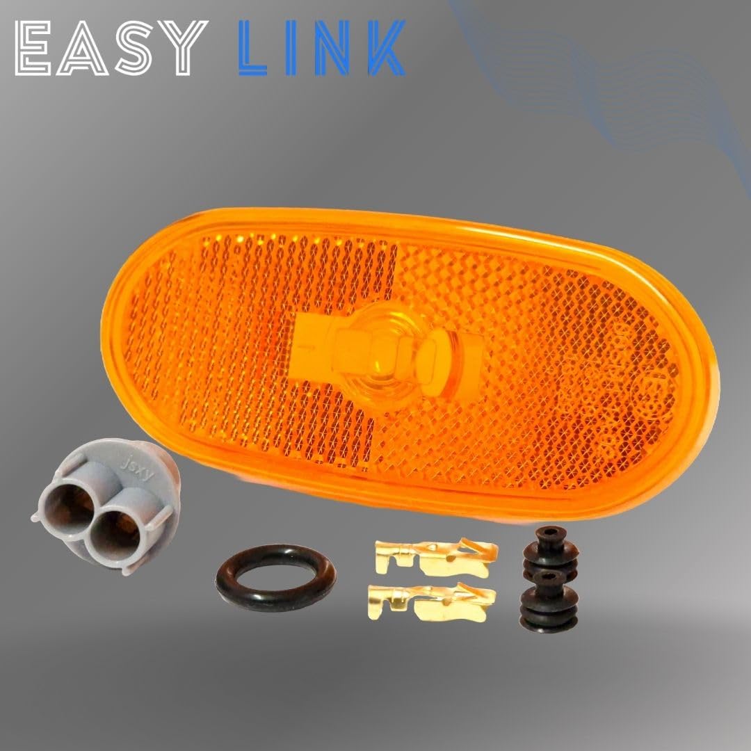 2 Luces Laterales Naranjas Compatibles Con Mercedes Sprinter 906 Y VW Crafter - IP67 Impermeable, OEM 9068201456