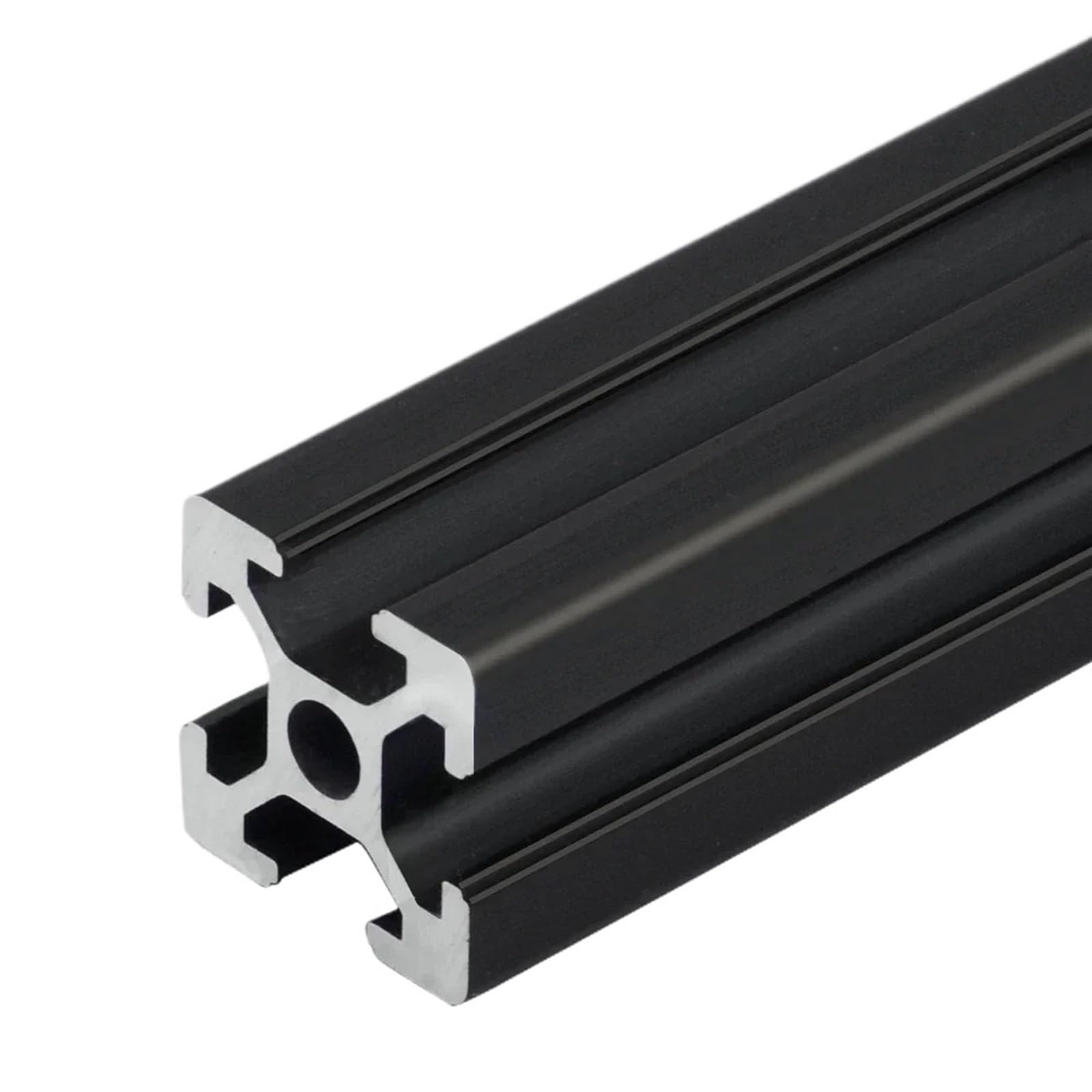 Rail linéaire 2020 pour profilé aluminium 400mm noir anodisé standard