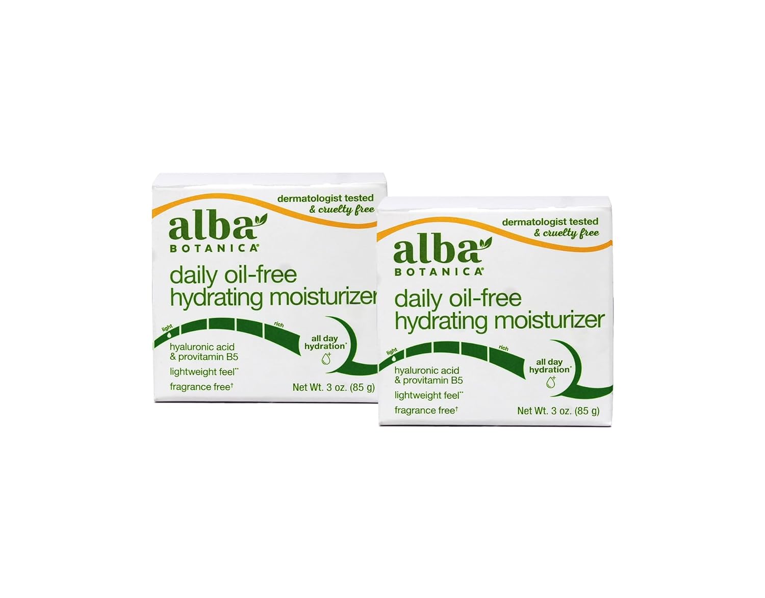 Alba Botanica Daily Oil-Free Hydrating Moisturizer, 3 Ounce (Pack of 2)