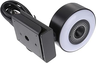 Mikikit Computer Camera Video Camera for Computer Camera for PC Laptop Ring Light USB Webcam Auto-focusing Web Camera PC Webcam Live Webcam Smart Computer Camera Web Camera with Mic Office