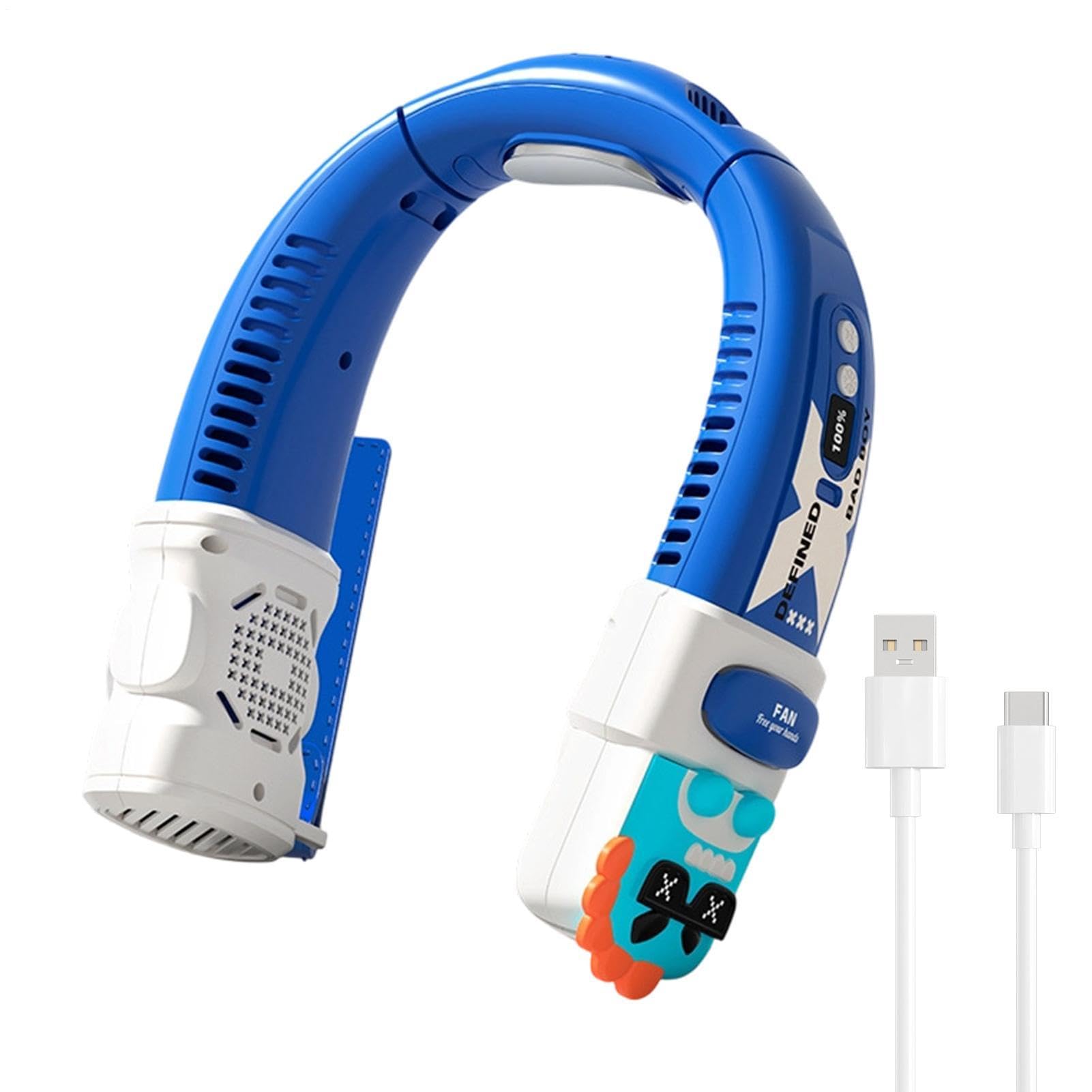 Ventilador de cuello flexible para acampada, playa y actividades al aire libre