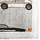 Lush Decor Cars-Überwurf, wendbare Sherpa-Decke mit Rennaufdruck-Design für Kinder, 152,4 x 127,7 cm, Blau und Orange