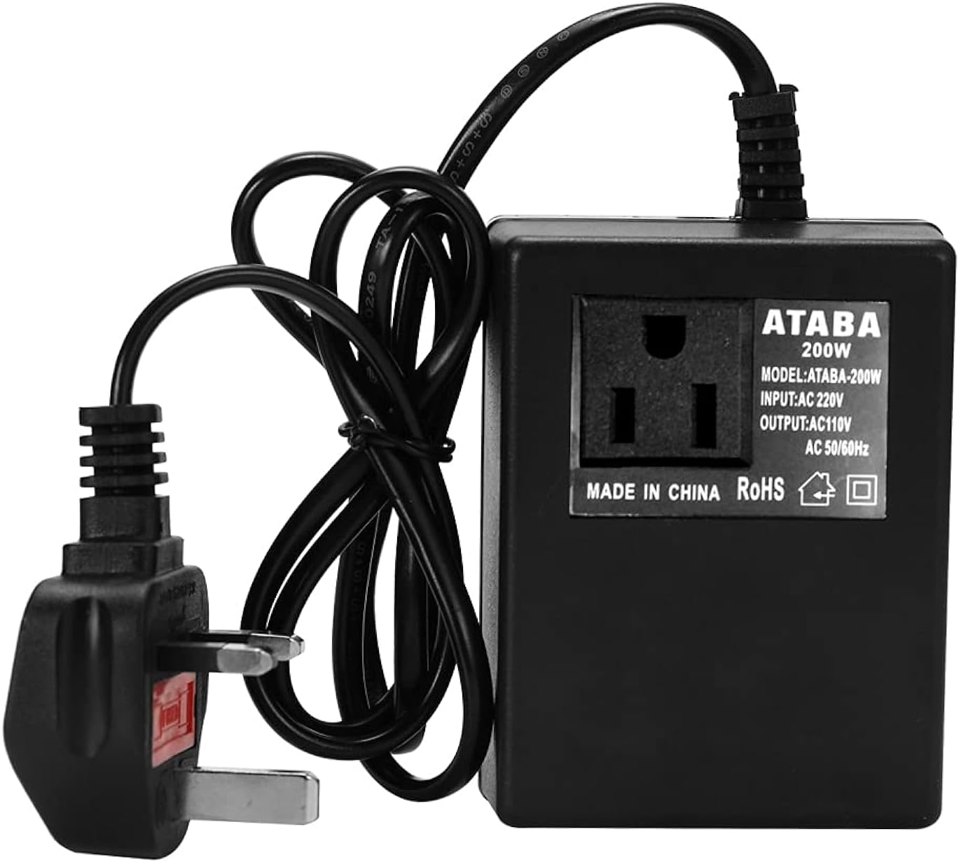 Voltage Converter,ligent Efficient Household 200W AC 220V To Step Down Transformer Voltage Converter Travel Power Adapter