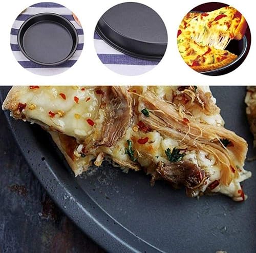 Miniatura 7 de Pan de pizza Pan Pizza Hornear Set Acero al Carbono antiadherente Cocina Molde de Horno Redondo