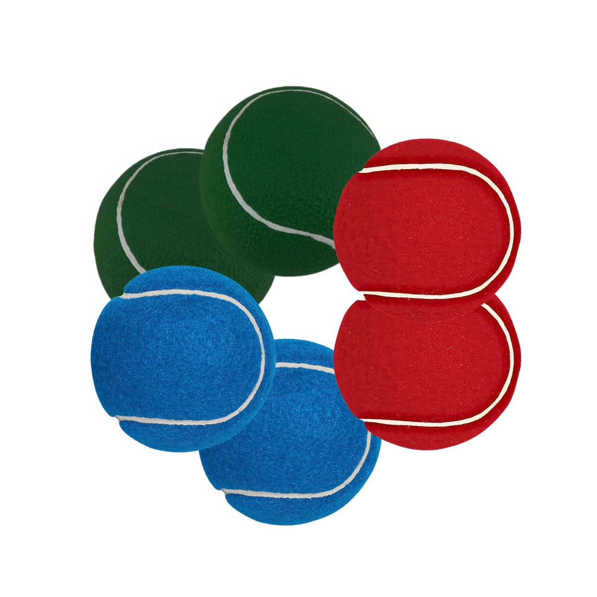 Big Game Hunters Indestructible Dog Ball 6-Pack, Interactive Dog Tennis Balls, Multi-Colour Puppy Teething Toy