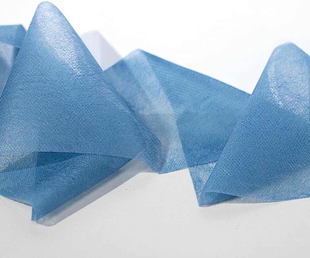 Anderson's Medium Blue Gossamer Fabric Roll, 4 Inches x 100 Yards, Sheer Fabric for Wedding Decorations, Baby Shower, Gender Reveal, Prom, Homecoming, Event Photo Backdrops, Drapes