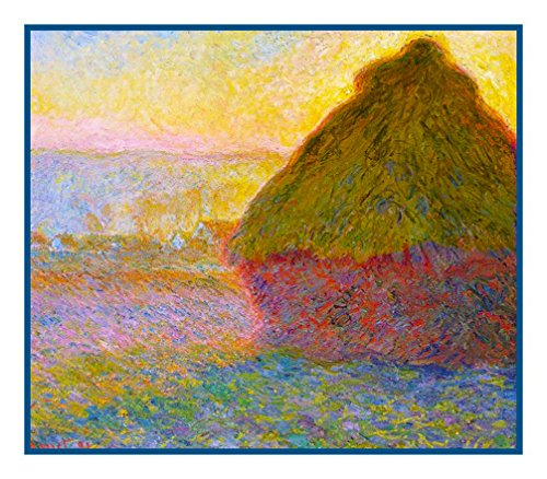 Orenco Originals Haystack at Giverny by Claude Monet Counted Cross Stitch Pattern