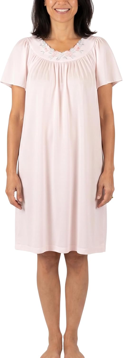 Shadowline Women's Petals 40 Inch Short Flutter Sleeve Waltz Gown