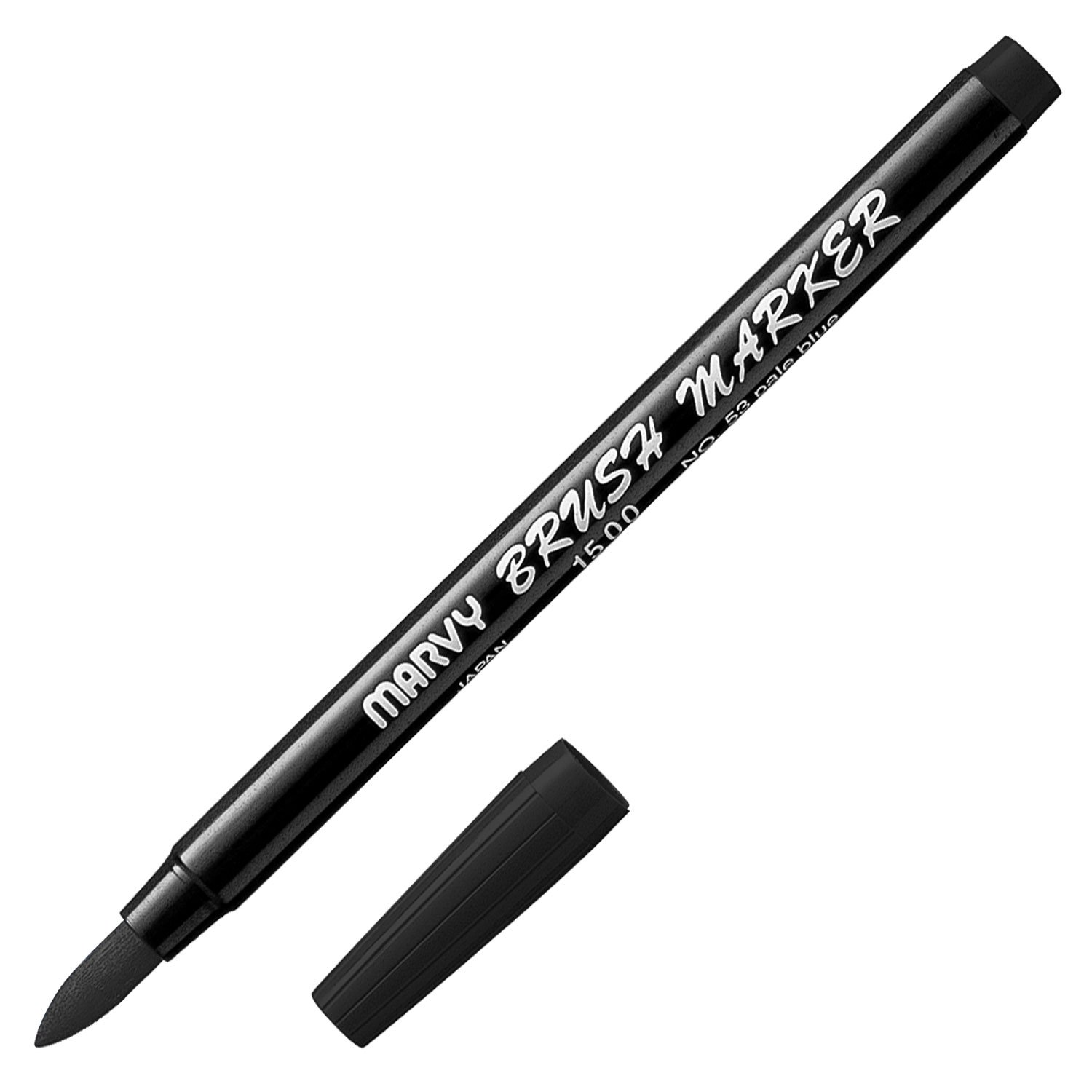 Snapklik.com : Marvy Uchida 1500 Brush Markers Black