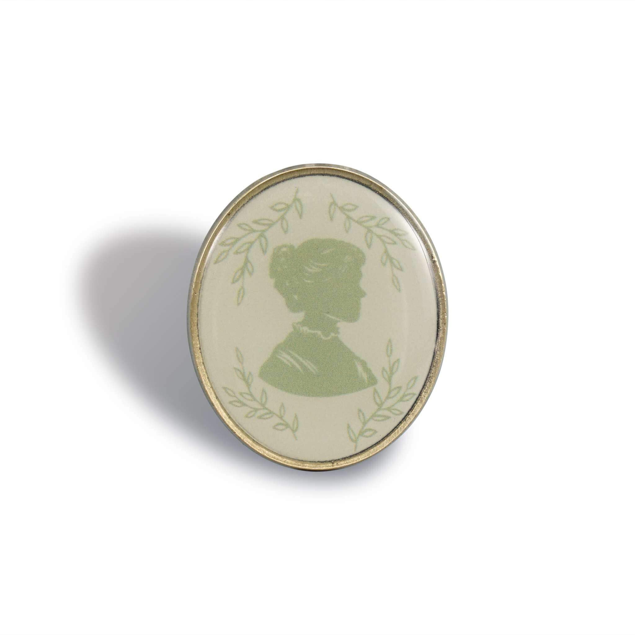 NEW Pin Badge - Jane Austen (Silhouette)