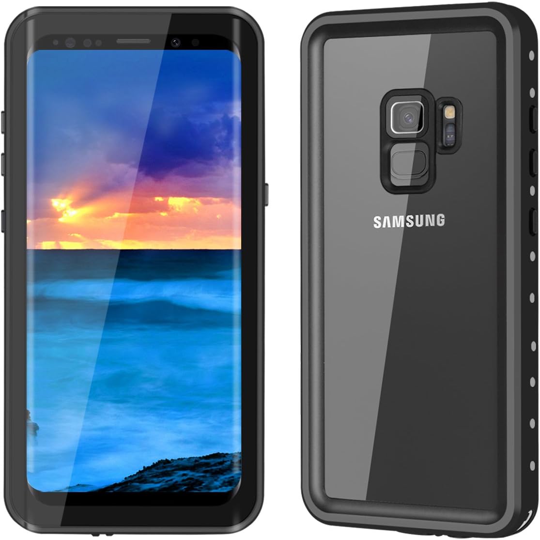YMCCOOL Samsung Galaxy S9 Waterproof Case Full Sealed Protective Case Cover Support Wireless Charging Dirtproof/Snowproof/Shockproof/Waterproof Case for Samsung Galaxy S9 5.8 Inches