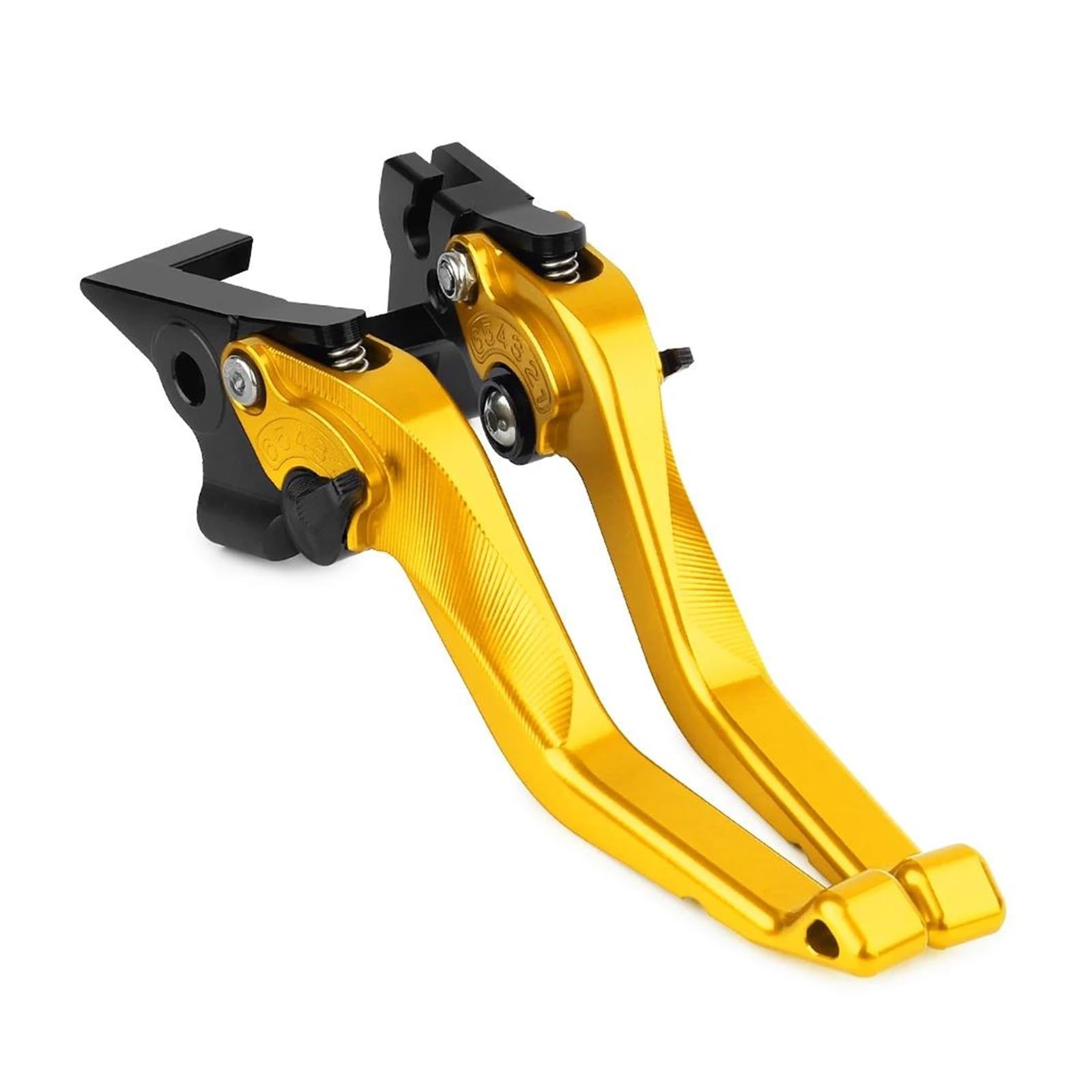 RVEVFBKBAL Motorcycle Brake Clutch Levers for MT07 MT10 FZ8 XSR700 XSR900 for Tenere700 Ajustable(Gold)