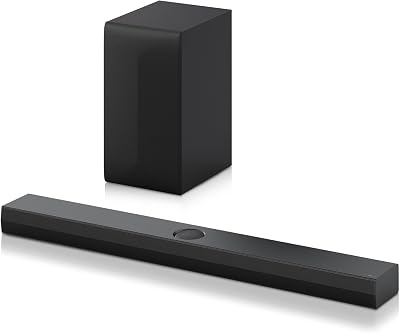LG S70TY – Barra de Sonido Inteligente, 400W, 3.1.1 Canales, Sonido Envolvente Dolby Atmos y DTS, Amplia Conectividad, Bluetooth, USB, Entrada Óptica, Negro