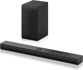 LG S70TY Smart Sound Bar, 400W, 3.1.1 Channels, Dolby Atmos and DTS Surround Sound, Wide Connectivity, Bluetooth, USB, Opt…