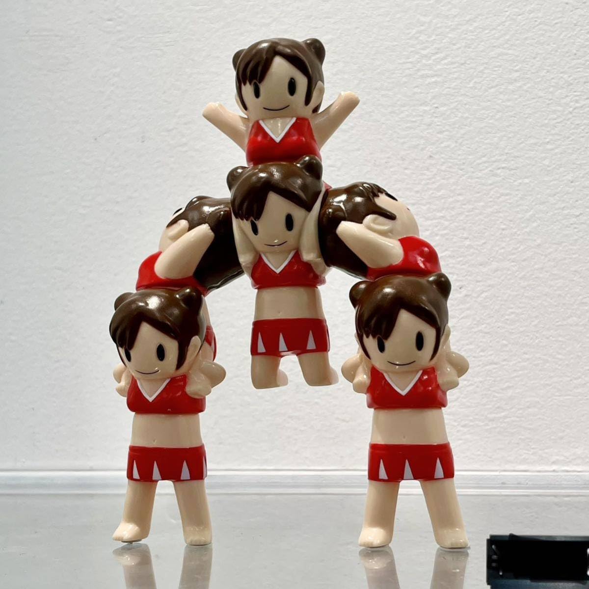 Amazon.co.jp: チアリーダー 6人 セット サンガッツ本舗 組体操 ソフビ