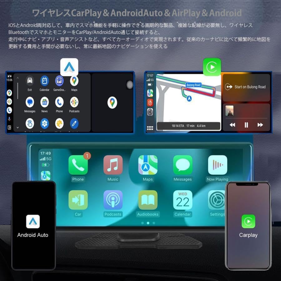 Amazon.co.jp: ディスプレイオーディオ Apple CarPlay Android