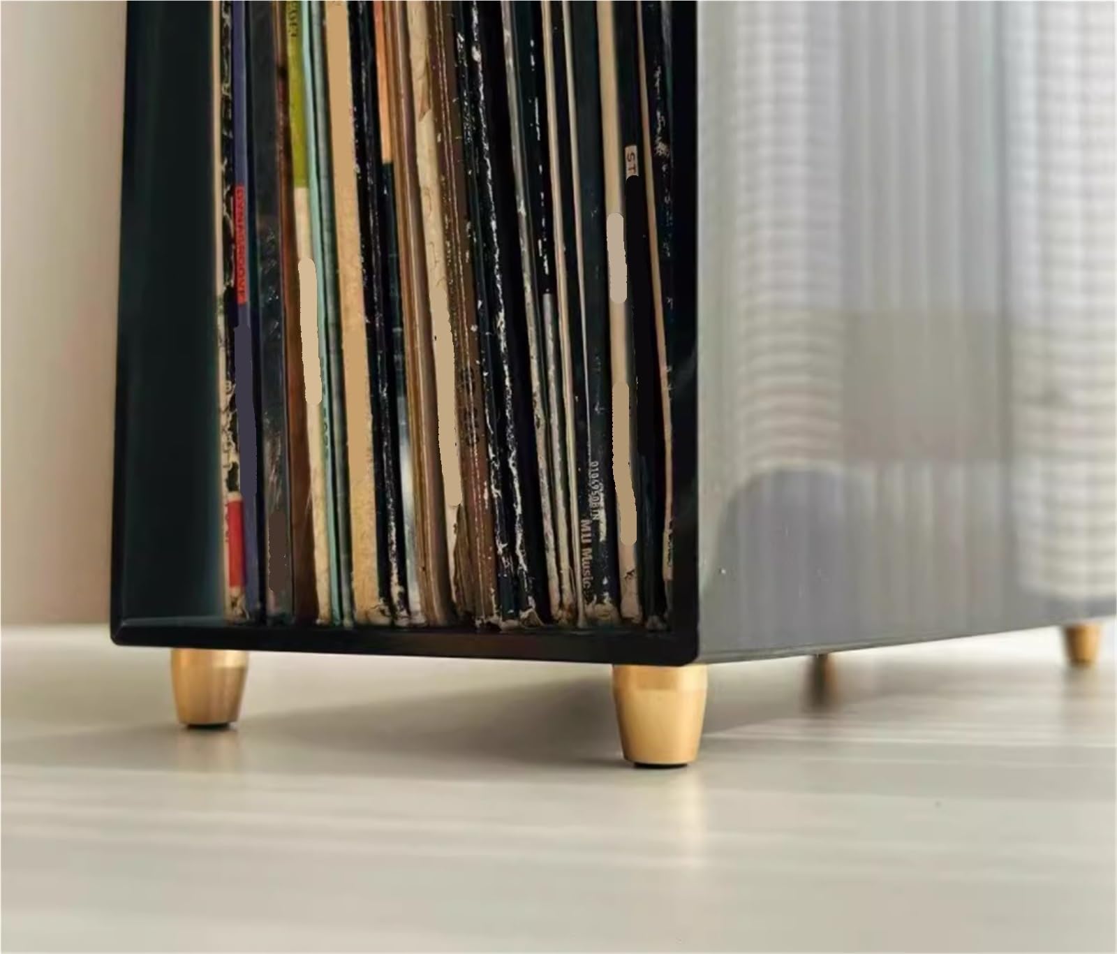 Soporte Vinilos Álbumes Organizadores De Discos Apilables De Acrílico Transparente con Forma De Cubo, Caja De Almacenamiento For Salas De Cine Estanteria Vinilos De Discos
