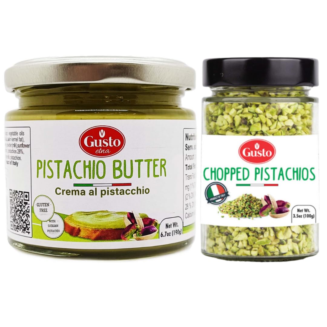 Pistachio Butter Cream & Pistachio Chopped, Gusto Etna