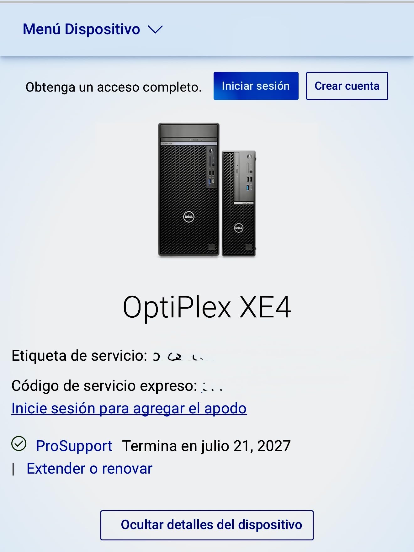 Genérico DELL OptiPlex XE4 Tower Desktop - Procesador Intel Core