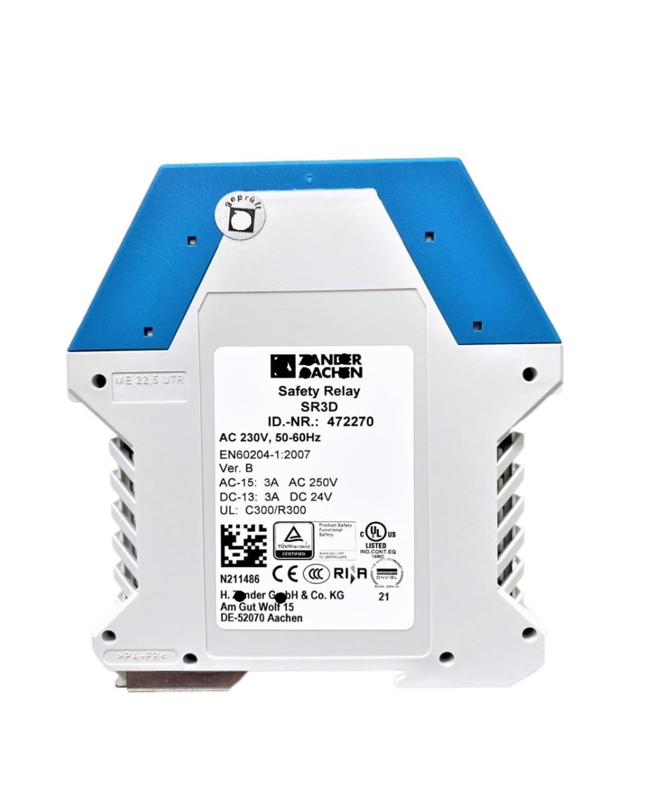 ZVQYSGIW 1pcs relay SR3D 230V 472270