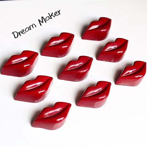 Miniatura 2 de Molde de policarbonato de chocolate DIY hecho a mano chocolate caramelo molde pastelería herramientas para hornear labio (19389)