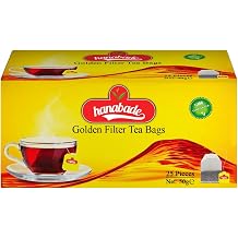 Hanabade Altın S&uuml;zen Turkish Black Tea Bags &ndash; Individually Wrapped Cup Brew Tea, Bright Red Color, Strong Loose Leaf Flavor, 25 Count (50g / 1.76 oz)