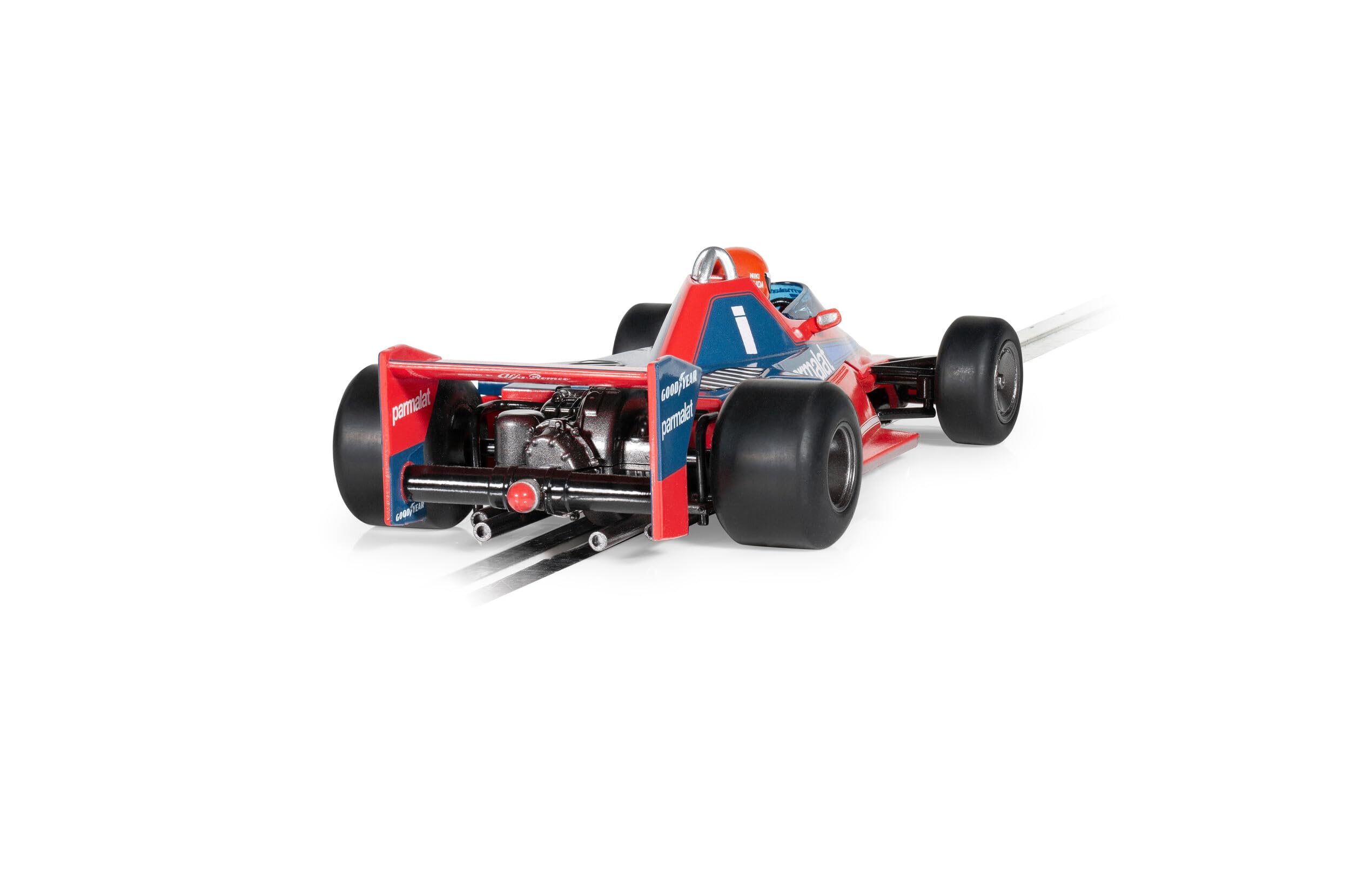 Scalextric C4510 1:32 Brabham BT45 Lauda Italien 1978 HD - Slotcar, Rennbahn, Auto für Rennbahn, Rennbahnauto, Rennbahn, Kinderspielzeug, Zubehör für Rennbahnen, Rot