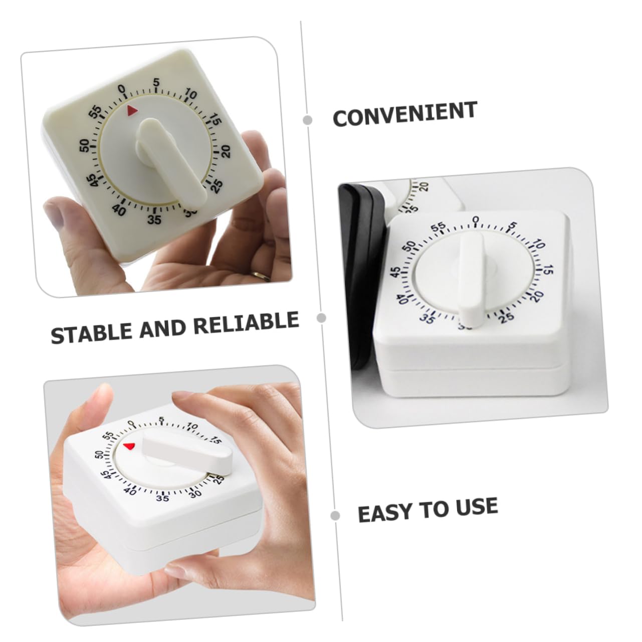 Alipis 5 Stück Küchenuhr Küchenwecker Kocherinnerung mechanisch klein Küchentheken-Timer Kitchen appliances kitchenware Kochzeitmesser Küchentimer aus Edelstahl Timer zum Kochen Metall