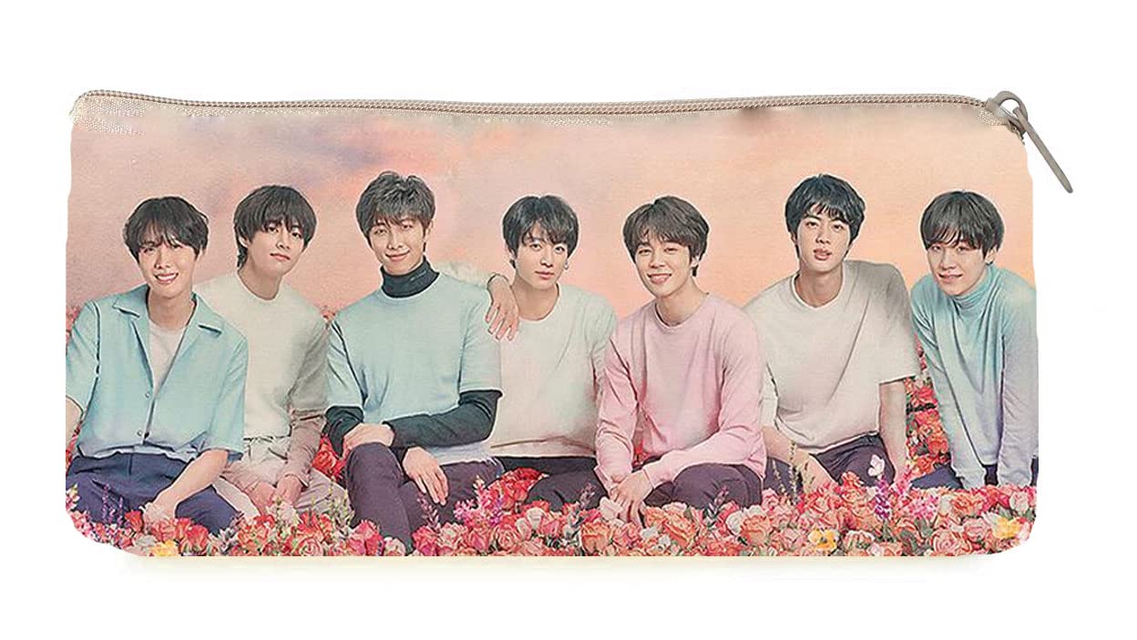 KOBBET Canvas Zipper Closer Pencil Case Bts Character Team Coin Pouch Stationery Pouch For School Travel Pouch For Girls Rj Bt21 Printed Soft Pencil Pouch,For Kids Gift Set (Style 3)-Multicolor (B0B65F6GZB) Amazon Price History, Amazon Price Tracker
