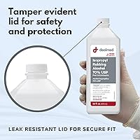 Vista 4 de Dealmed Alcohol isopropílico 70% USP, antiséptico de primeros auxilios, 16 onzas líquidas, (paquete de 1)