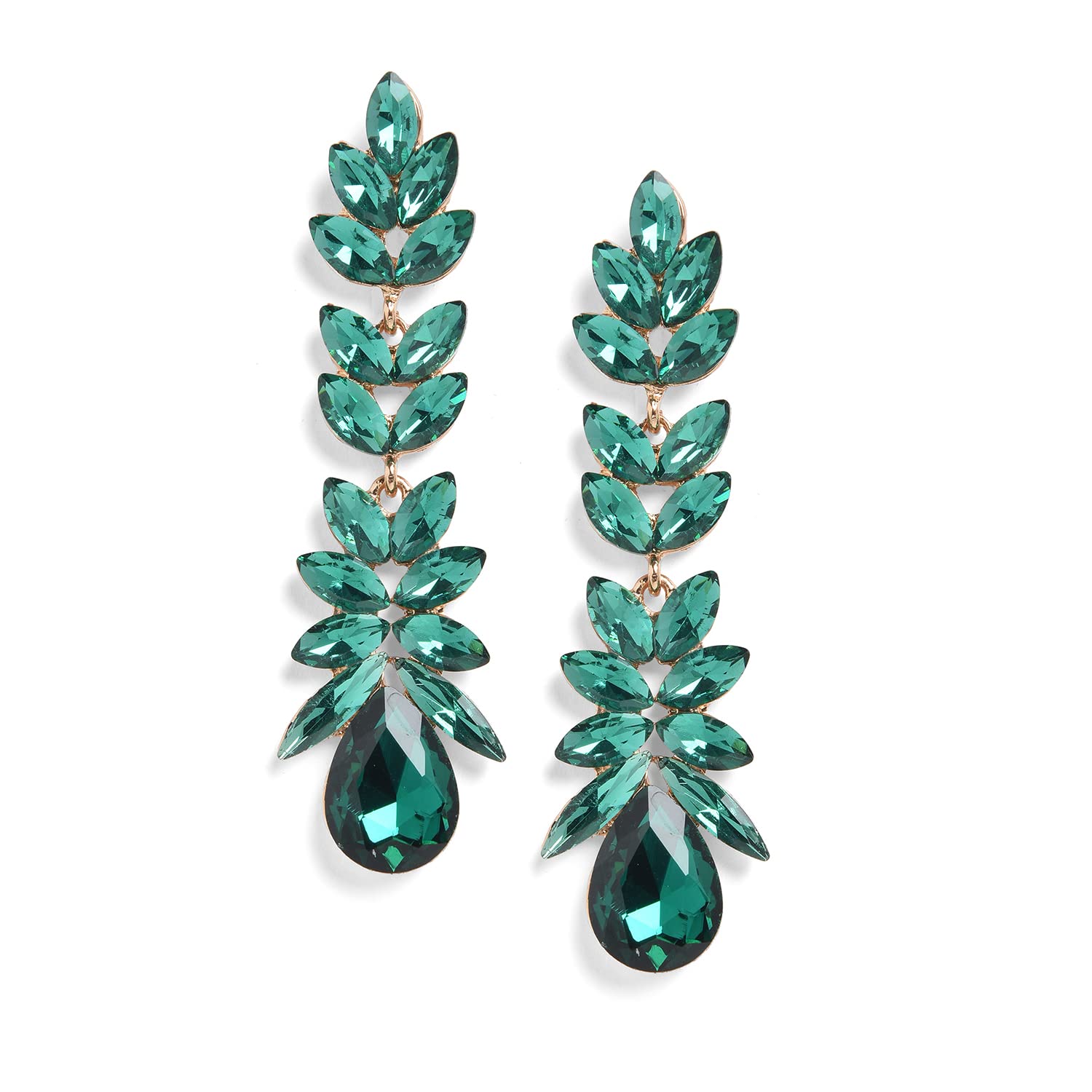sohi Gold Plated Leaf Shaped Trendy Drop Earrings for Women and girls , Gold Plated , Nature Inspired, Stylish and Fancy , jewellery for women , flower drop earrings , artificial earrings for women , bali earrings for women , kaner dul , kan ki bali-picture-13