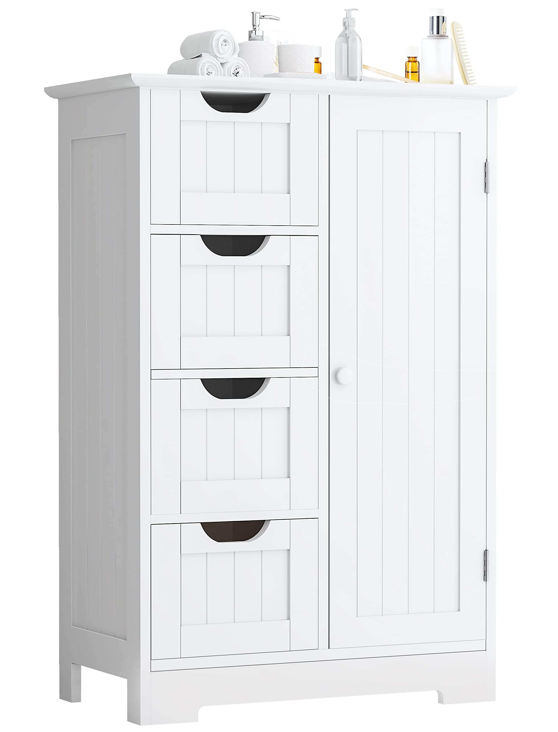 Buy Bathroom Storage Aowos Floor with 4 Drawers and 1