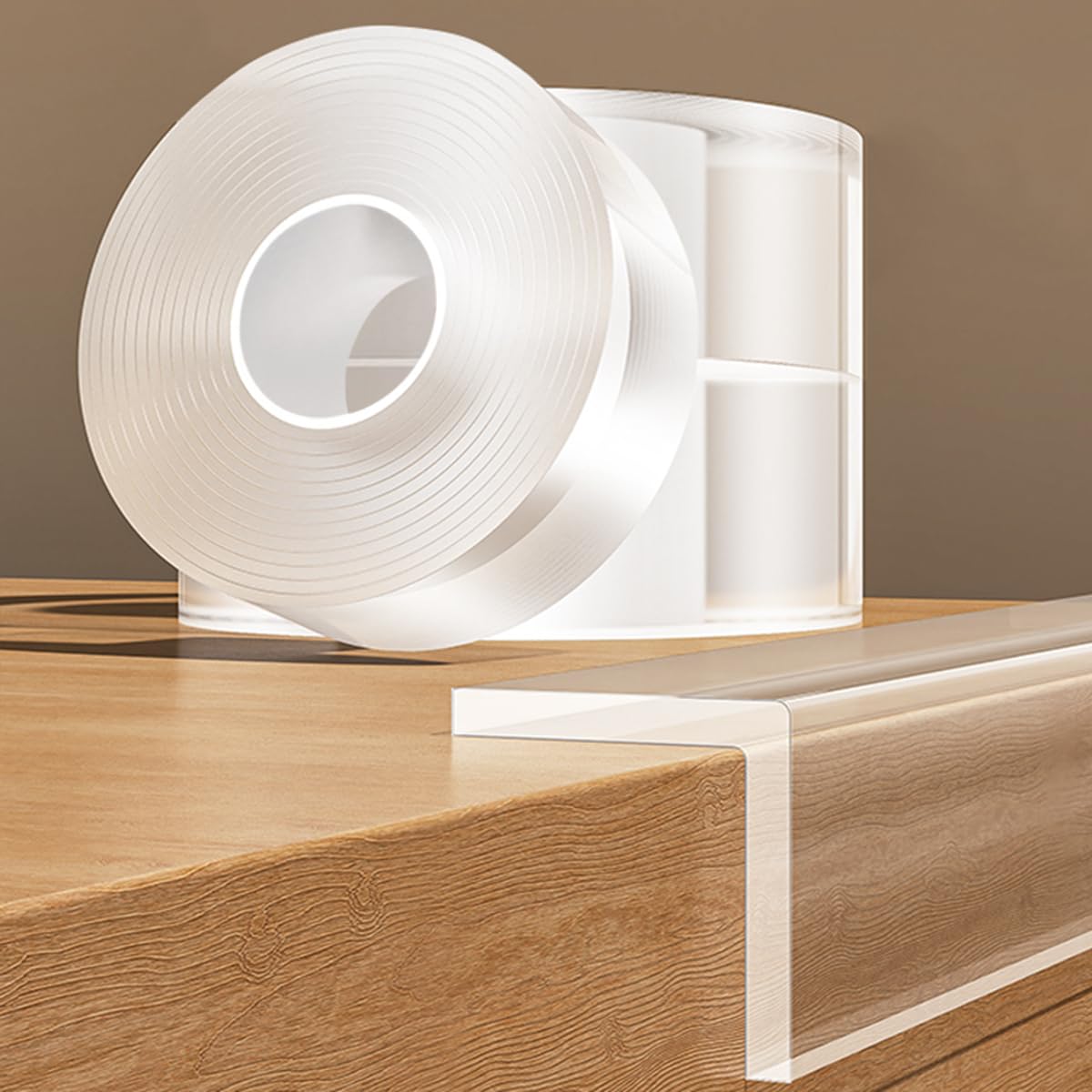 3Pack Baby Proofing Edge Protector for Baby,1.57in x 9.84ft,Clear Edge Protector Strip Sharp Edge Wrap Cover Tape,Corner Bumpers for Furniture,Crib